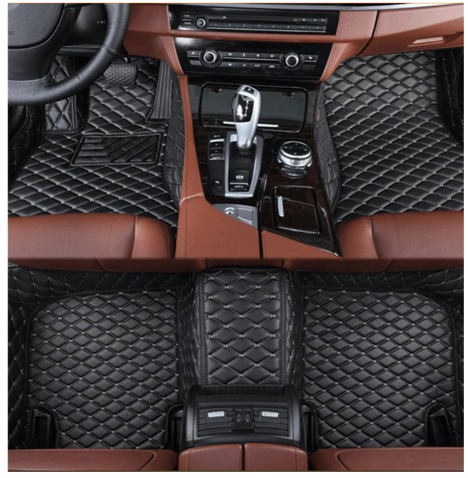 Customized Luxury Car Floor Mat in Leather