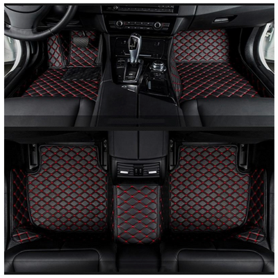 Customized Luxury Car Floor Mat in Leather