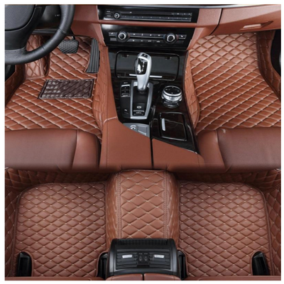 Customized Luxury Car Floor Mat in Leather