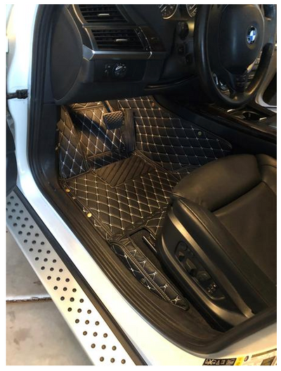 Customized Luxury Car Floor Mat in Leather