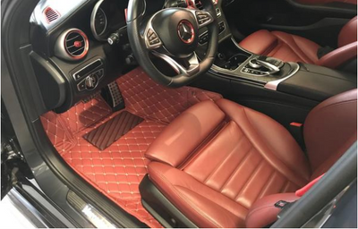 Customized Luxury Car Floor Mat in Leather