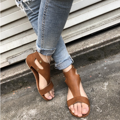 SOFT LEATHER GLADIATOR SANDALS