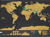 PURSUITS GLOBAL SCRATCH OFF MAP ( DELUXE VERSION ) WITH WALL STICKERS