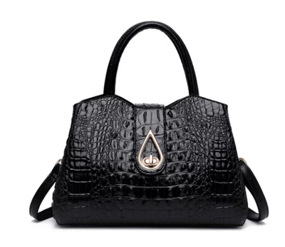 Vintage Fashion Crocodile Genuine Leather Luxury Handbags