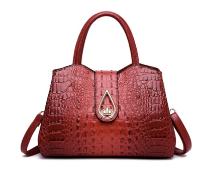 Vintage Fashion Crocodile Genuine Leather Luxury Handbags