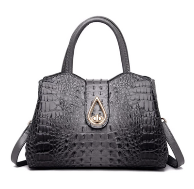 Vintage Fashion Crocodile Genuine Leather Luxury Handbags