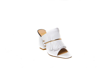 METIS WHITE & GOLD MULES