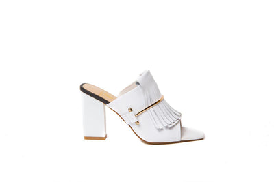 METIS WHITE & GOLD MULES