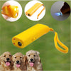 Pet Dog Repeller Anti Bark Dog Training Device 3 in 1 LED Ultrasonic Dog Stop Barking Trainer Without Battery
