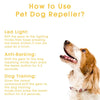 Pet Dog Repeller Anti Bark Dog Training Device 3 in 1 LED Ultrasonic Dog Stop Barking Trainer Without Battery