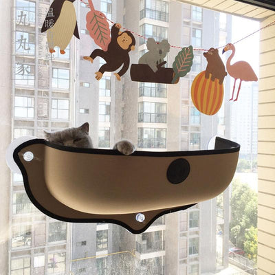 Removable Cat Hammock Bed with Soft Cushion for Car & Home Window