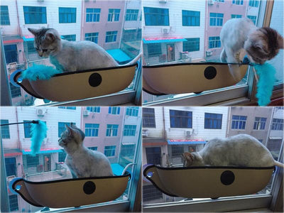 Removable Cat Hammock Bed with Soft Cushion for Car & Home Window