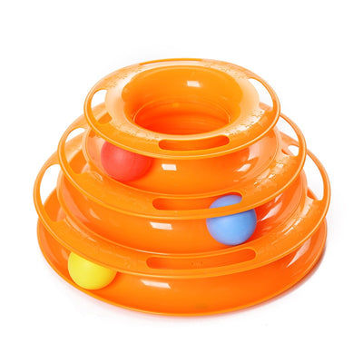CAT THREE LEVELS TOWER TRACKS DISC TOY