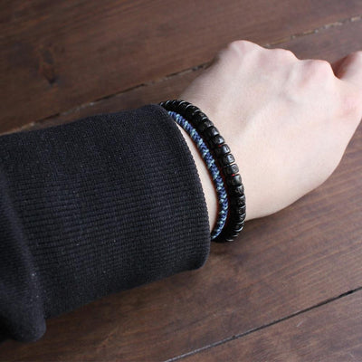 Tibetan Buddhist Hand Braided Cotton Thread Lucky Knots Bracelet Natural Coconut Shell Beads