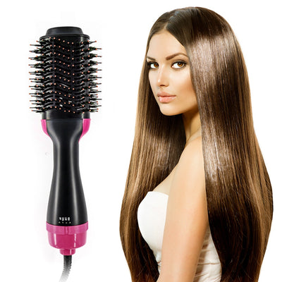 2-in-1 Multifunctional Infrared Negative Ion Hair Dryer Straight Hair Curling Comb