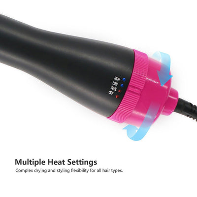 2-in-1 Multifunctional Infrared Negative Ion Hair Dryer Straight Hair Curling Comb