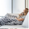Handmade Wool Chunky Knitted Throw Blanket