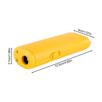 Pet Dog Repeller Anti Bark Dog Training Device 3 in 1 LED Ultrasonic Dog Stop Barking Trainer Without Battery