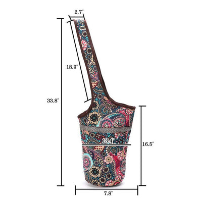 Yoga Mat Bag Casual Fashion Canvas Yoga Bag Backpack