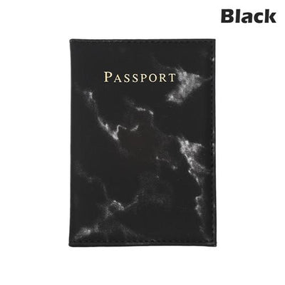 High Quality Waterproof Colorful Marble Style Passport Cover