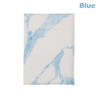 High Quality Waterproof Colorful Marble Style Passport Cover
