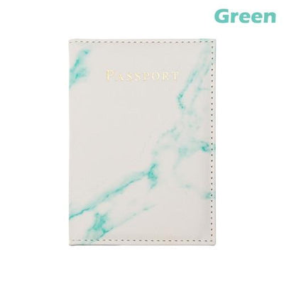 High Quality Waterproof Colorful Marble Style Passport Cover