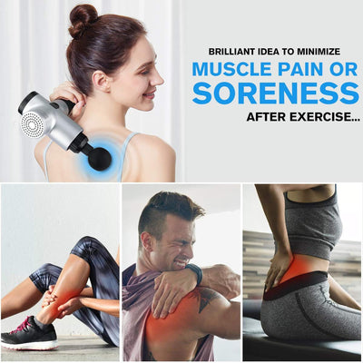 (Last Day 50% OFF)  4 In One,Relieving Pain,3 Speed Setting Body Deep Muscle Massager