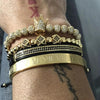 Luxury Roman Royal Crown Charm Bracelet