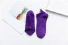 Women Socks Happy Fashion Ankle Funny Socks Women Cotton Embroidered Expression Candy Color 1 Pair