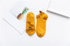 Women Socks Happy Fashion Ankle Funny Socks Women Cotton Embroidered Expression Candy Color 1 Pair