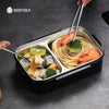 Japanese Kids Lunch Box 304 Stainless Steel Bento Lunch Box With Compartment Smartphone Holder