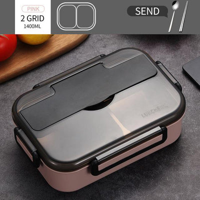 Japanese Kids Lunch Box 304 Stainless Steel Bento Lunch Box With Compartment Smartphone Holder