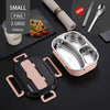 Japanese Kids Lunch Box 304 Stainless Steel Bento Lunch Box With Compartment Smartphone Holder