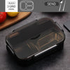 Japanese Kids Lunch Box 304 Stainless Steel Bento Lunch Box With Compartment Smartphone Holder