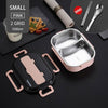 Japanese Kids Lunch Box 304 Stainless Steel Bento Lunch Box With Compartment Smartphone Holder