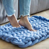 Handmade Wool Chunky Knitted Throw Blanket