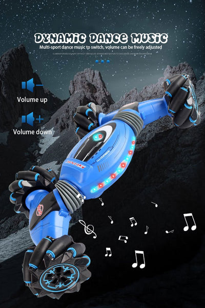 Remote Control Stunt Car Gesture - Light Music Drift Dancing Toy Gift for Kids