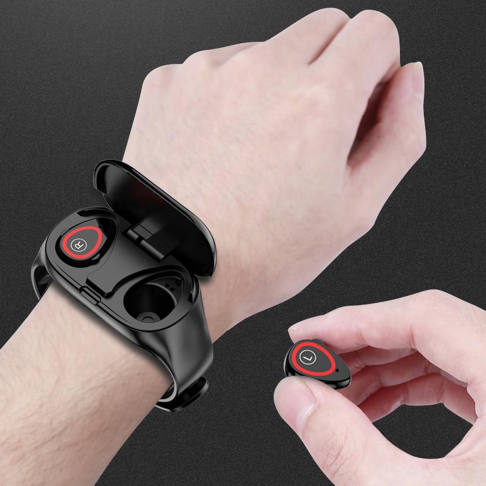 Smart Watch With Bluetooth Earphone