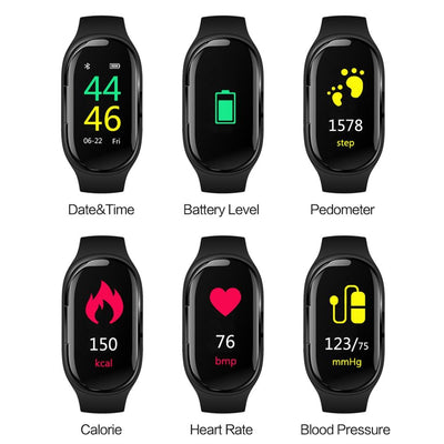 Smart Watch With Bluetooth Earphone
