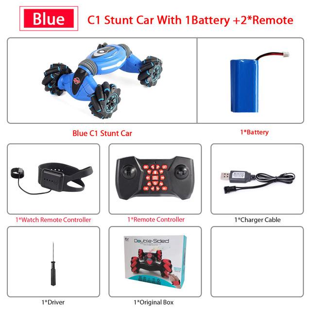 Remote Control Stunt Car Gesture - Light Music Drift Dancing Toy Gift for Kids