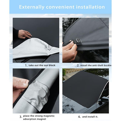 Magnetic Car Windshield Sun Shade/Snow Cover