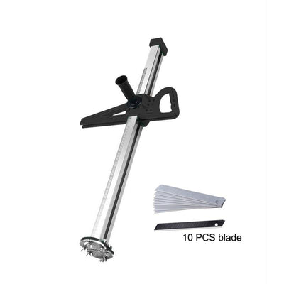 Manual Gypsum Board Cutter Artifact Tool with 10Pcs Blades Double Blade Board Cutter Adjustable Board Cutting Tools