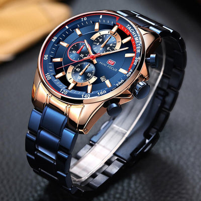 CHRONOGRAPH WATCH - Luxury Waterproof Style Men's Wristwatch