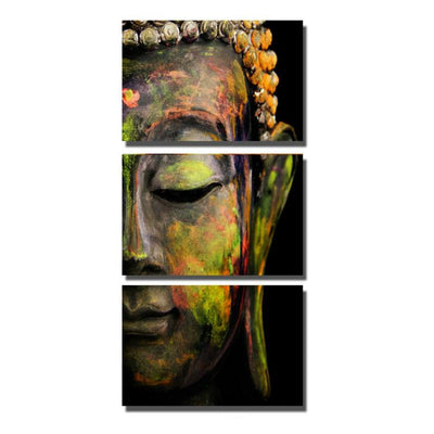 LIMITED EDITION HD Printed 3 Piece Buddha Abstract Canvas