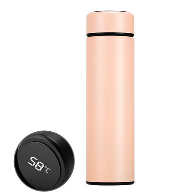 Stainless Steel Water Bottle Thermos  Flask Kettle LCD Touch Screen Display Temperature 500ML Bottle