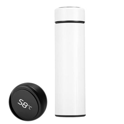 Stainless Steel Water Bottle Thermos  Flask Kettle LCD Touch Screen Display Temperature 500ML Bottle