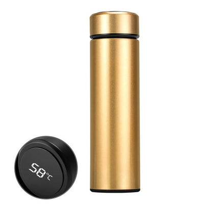 Stainless Steel Water Bottle Thermos  Flask Kettle LCD Touch Screen Display Temperature 500ML Bottle