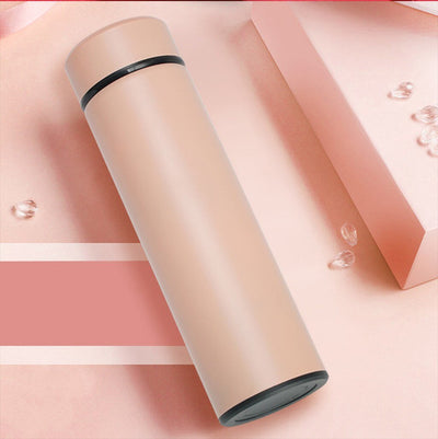 Stainless Steel Water Bottle Thermos  Flask Kettle LCD Touch Screen Display Temperature 500ML Bottle