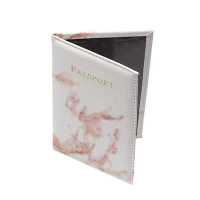 High Quality Waterproof Colorful Marble Style Passport Cover