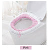 Plush Toilet Seat Cover Pad with Handle Soft Warm Washable Home Decoration Winter